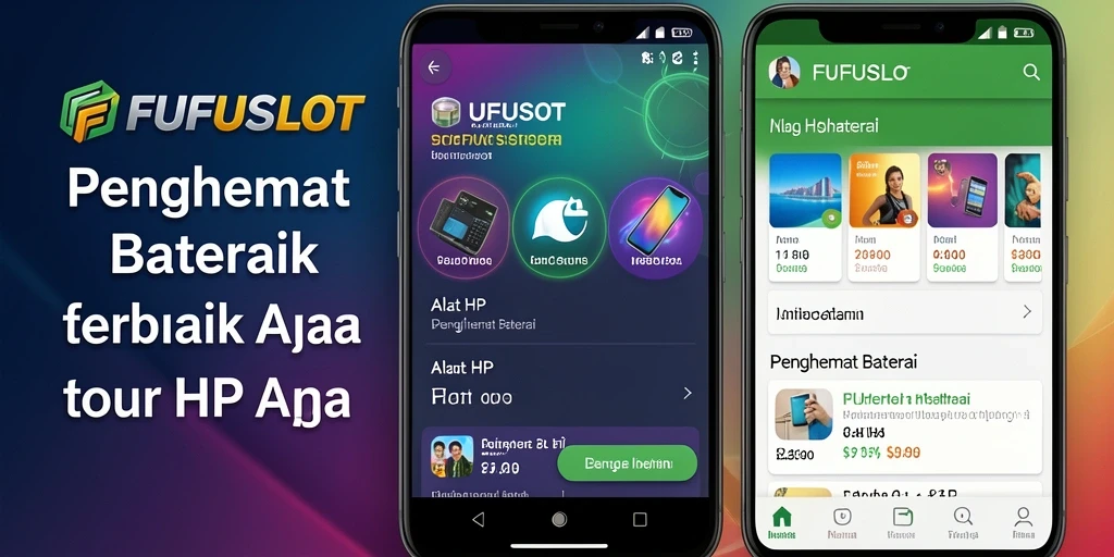 Antarmuka FUFUSLOT menampilkan fitur penghemat baterai yang efektif.