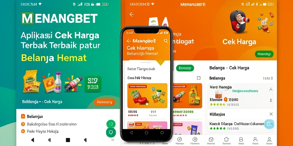 Tampilan antarmuka aplikasi Cek Harga MENANGBET yang sederhana dan informatif.